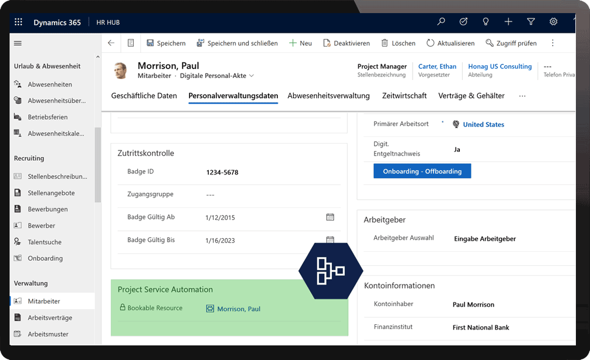 Employee Administration in Microsoft Dynamics 365
