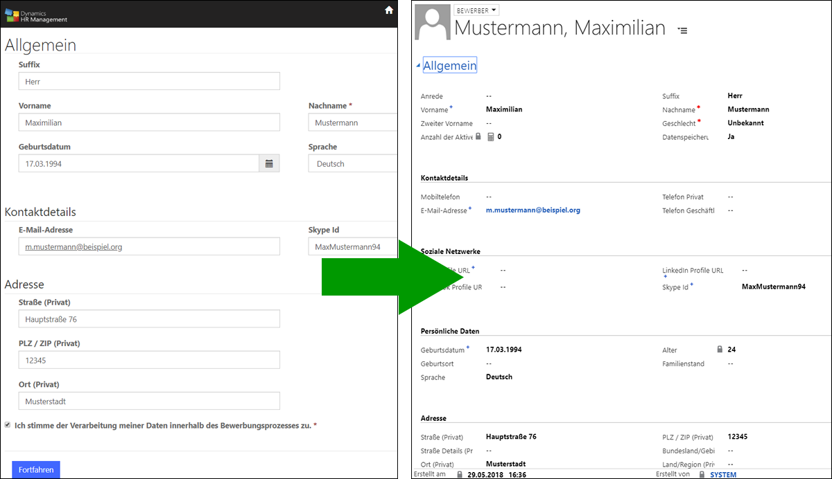 Recruiting Bewerbungen Dynamics Hr Management